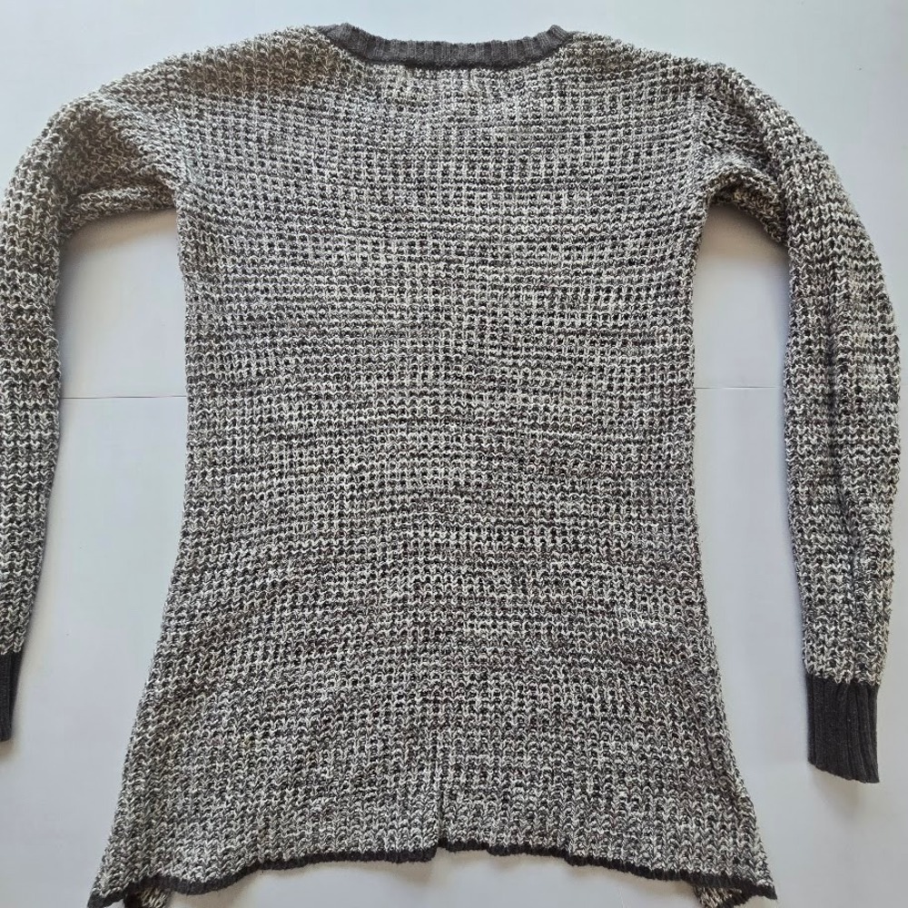 Ruby Moon Gray Marl Tunic Sweater Zip Detail Sharkbite Edge Women S Casual Boho - Picture 13 of 16